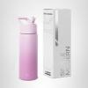 image:imageSimple Modern Water Bottle with Straw Lid  Vacuum Insulated Stainless Steel Metal  Reusable Leak Proof BPAFree Cup for School  Summit Collection  22oz ButtercupOmbre Violet Dreams