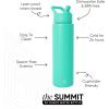 image:imageSimple Modern Water Bottle with Straw Lid  Vacuum Insulated Stainless Steel Metal  Reusable Leak Proof BPAFree Cup for School  Summit Collection  22oz ButtercupTropical Wave