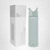 image:imageSimple Modern Water Bottle with Straw Lid  Vacuum Insulated Stainless Steel Metal  Reusable Leak Proof BPAFree Cup for School  Summit Collection  22oz ButtercupSea Glass Sage