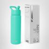 image:imageSimple Modern Water Bottle with Straw Lid  Vacuum Insulated Stainless Steel Metal  Reusable Leak Proof BPAFree Cup for School  Summit Collection  22oz ButtercupTropical Wave