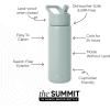 image:imageSimple Modern Water Bottle with Straw Lid  Vacuum Insulated Stainless Steel Metal  Reusable Leak Proof BPAFree Cup for School  Summit Collection  22oz ButtercupSea Glass Sage