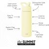 image:imageSimple Modern Water Bottle with Straw Lid  Vacuum Insulated Stainless Steel Metal  Reusable Leak Proof BPAFree Cup for School  Summit Collection  22oz ButtercupButtercup