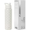image:imageSimple Modern Water Bottle with Straw Lid  Vacuum Insulated Stainless Steel Metal  Reusable Leak Proof BPAFree Cup for School  Summit Collection  22oz ButtercupPattern Cream Checkmate