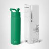 image:imageSimple Modern Water Bottle with Straw Lid  Vacuum Insulated Stainless Steel Metal  Reusable Leak Proof BPAFree Cup for School  Summit Collection  22oz ButtercupKelly Green
