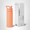 image:imageSimple Modern Water Bottle with Straw Lid  Vacuum Insulated Stainless Steel Metal  Reusable Leak Proof BPAFree Cup for School  Summit Collection  22oz ButtercupClementine