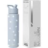 image:imageSimple Modern Water Bottle with Straw Lid  Vacuum Insulated Stainless Steel Metal  Reusable Leak Proof BPAFree Cup for School  Summit Collection  22oz ButtercupPattern Sweet Daisy on Blue