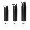 image:imageSimple Modern Water Bottle with Straw Lid  Vacuum Insulated Stainless Steel Metal  Reusable Leak Proof BPAFree Cup for School  Summit Collection  22oz ButtercupPattern Sweet Daisy on Meadow Mist