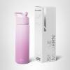 image:imageSimple Modern Water Bottle with Straw Lid  Vacuum Insulated Stainless Steel Metal  Reusable Leak Proof BPAFree Cup for School  Summit Collection  22oz ButtercupOmbre Violet Dreams