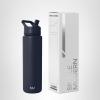 image:imageSimple Modern Water Bottle with Straw Lid  Vacuum Insulated Stainless Steel Metal  Reusable Leak Proof BPAFree Cup for School  Summit Collection  22oz ButtercupDeep Ocean