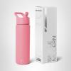 image:imageSimple Modern Water Bottle with Straw Lid  Vacuum Insulated Stainless Steel Metal  Reusable Leak Proof BPAFree Cup for School  Summit Collection  22oz ButtercupVelvet Pink