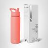 image:imageSimple Modern Water Bottle with Straw Lid  Vacuum Insulated Stainless Steel Metal  Reusable Leak Proof BPAFree Cup for School  Summit Collection  22oz ButtercupHonolulu