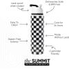 image:imageSimple Modern Water Bottle with Straw Lid  Vacuum Insulated Stainless Steel Metal  Reusable Leak Proof BPAFree Cup for School  Summit Collection  22oz ButtercupPattern Black and White Checkmate