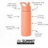 image:imageSimple Modern Water Bottle with Straw Lid  Vacuum Insulated Stainless Steel Metal  Reusable Leak Proof BPAFree Cup for School  Summit Collection  22oz ButtercupClementine