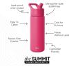 image:imageSimple Modern Water Bottle with Straw Lid  Vacuum Insulated Stainless Steel Metal  Reusable Leak Proof BPAFree Cup for School  Summit Collection  22oz ButtercupBerry Twist