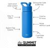 image:imageSimple Modern Water Bottle with Straw Lid  Vacuum Insulated Stainless Steel Metal  Reusable Leak Proof BPAFree Cup for School  Summit Collection  22oz ButtercupSupersonic Blue