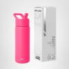 image:imageSimple Modern Water Bottle with Straw Lid  Vacuum Insulated Stainless Steel Metal  Reusable Leak Proof BPAFree Cup for School  Summit Collection  22oz ButtercupMalibu