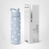 image:imageSimple Modern Water Bottle with Straw Lid  Vacuum Insulated Stainless Steel Metal  Reusable Leak Proof BPAFree Cup for School  Summit Collection  22oz ButtercupPattern Sweet Daisy on Blue