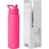 image:imageSimple Modern Water Bottle with Straw Lid  Vacuum Insulated Stainless Steel Metal  Reusable Leak Proof BPAFree Cup for School  Summit Collection  22oz ButtercupMalibu