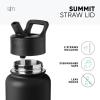 image:imageSimple Modern Water Bottle with Straw Lid  Vacuum Insulated Stainless Steel Metal  Reusable Leak Proof BPAFree Cup for School  Summit Collection  22oz ButtercupAlmond Birch
