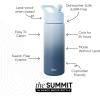 image:imageSimple Modern Water Bottle with Straw Lid  Vacuum Insulated Stainless Steel Metal  Reusable Leak Proof BPAFree Cup for School  Summit Collection  22oz ButtercupOmbre Stormy Skies