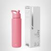 image:imageSimple Modern Water Bottle with Straw Lid  Vacuum Insulated Stainless Steel Metal  Reusable Leak Proof BPAFree Cup for School  Summit Collection  22oz ButtercupVelvet Pink