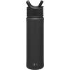 image:imageSimple Modern Water Bottle with Straw Lid  Vacuum Insulated Stainless Steel Metal  Reusable Leak Proof BPAFree Cup for School  Summit Collection  22oz Buttercup Midnight Black