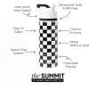 image:imageSimple Modern Water Bottle with Straw Lid  Vacuum Insulated Stainless Steel Metal  Reusable Leak Proof BPAFree Cup for School  Summit Collection  22oz ButtercupPattern Black and White Checkmate