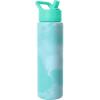 image:imageSimple Modern Water Bottle with Straw Lid  Vacuum Insulated Stainless Steel Metal  Reusable Leak Proof BPAFree Cup for School  Summit Collection  22oz ButtercupPattern Ocean Tide