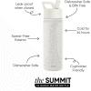 image:imageSimple Modern Water Bottle with Straw Lid  Vacuum Insulated Stainless Steel Metal  Reusable Leak Proof BPAFree Cup for School  Summit Collection  22oz ButtercupPattern Cream Leopard