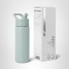 image:imageSimple Modern Water Bottle with Straw Lid  Vacuum Insulated Stainless Steel Metal  Reusable Leak Proof BPAFree Cup for School  Summit Collection  22oz ButtercupSea Glass Sage