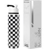 image:imageSimple Modern Water Bottle with Straw Lid  Vacuum Insulated Stainless Steel Metal  Reusable Leak Proof BPAFree Cup for School  Summit Collection  22oz ButtercupPattern Black and White Checkmate