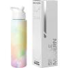 image:imageSimple Modern Water Bottle with Straw Lid  Vacuum Insulated Stainless Steel Metal  Reusable Leak Proof BPAFree Cup for School  Summit Collection  22oz ButtercupPattern Cotton Candy Tie Dye