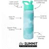 image:imageSimple Modern Water Bottle with Straw Lid  Vacuum Insulated Stainless Steel Metal  Reusable Leak Proof BPAFree Cup for School  Summit Collection  22oz ButtercupPattern Ocean Tide