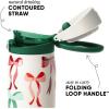 image:imageSimple Modern Kids Summit  Christmas Water Bottle with Straw Lid  Bluey 18oz Stainless Steel Cup Insulated Tumbler for Toddlers School  Holiday Gifts for Girls Boys  Bluey Holly JollyRibbon Wonderland