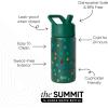 image:imageSimple Modern Kids Summit  Christmas Water Bottle with Straw Lid  Bluey 18oz Stainless Steel Cup Insulated Tumbler for Toddlers School  Holiday Gifts for Girls Boys  Bluey Holly JollyVintage Lights on Green
