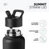 image:imageSimple Modern Summit Water Bottle with Straw Lid  Bluey 30oz Leak Proof Stainless Steel Insulated Cup  Gifts for Her Him  Bluey StripesDisney Three Little Pigs