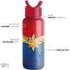 image:imageSimple Modern Summit Water Bottle with Straw Lid  Bluey 30oz Leak Proof Stainless Steel Insulated Cup  Gifts for Her Him  Bluey StripesMarvel Captain Marvel
