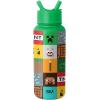 image:imageSimple Modern Summit Water Bottle with Straw Lid  Bluey 30oz Leak Proof Stainless Steel Insulated Cup  Gifts for Her Him  Bluey StripesMinecraft Mashup
