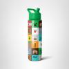 image:imageSimple Modern Summit Water Bottle with Straw Lid  Bluey 30oz Leak Proof Stainless Steel Insulated Cup  Gifts for Her Him  Bluey StripesMinecraft Mashup