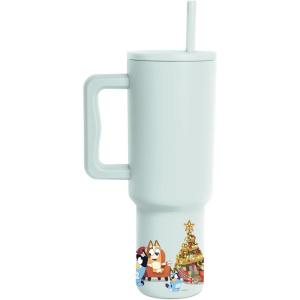 image:imageSimple Modern Kids Summit  Christmas Water Bottle with Straw Lid  Bluey 18oz Stainless Steel Cup Insulated Tumbler for Toddlers School  Holiday Gifts for Girls Boys  Bluey Holly JollyBluey Christmas Morning