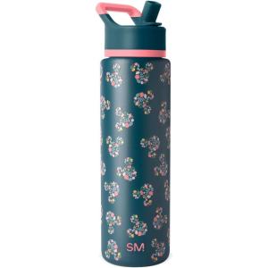 image:imageSimple Modern Summit Water Bottle with Straw Lid  Bluey 30oz Leak Proof Stainless Steel Insulated Cup  Gifts for Her Him  Bluey StripesDisney Mickey Mouse Floral on Riptide