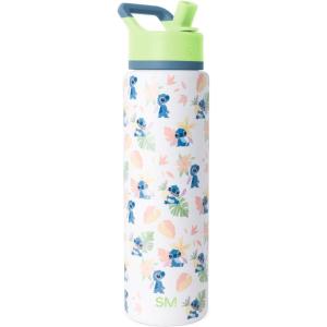 image:imageSimple Modern Summit Water Bottle with Straw Lid  Bluey 30oz Leak Proof Stainless Steel Insulated Cup  Gifts for Her Him  Bluey StripesDisney Stitch Paradise