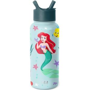 image:imageSimple Modern Summit Water Bottle with Straw Lid  Bluey 30oz Leak Proof Stainless Steel Insulated Cup  Gifts for Her Him  Bluey StripesDisney The Little Mermaid Ariels Treasures