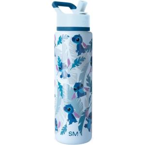 image:imageSimple Modern Summit Water Bottle with Straw Lid  Bluey 30oz Leak Proof Stainless Steel Insulated Cup  Gifts for Her Him  Bluey StripesDisney Tropical Stitch