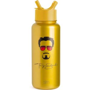 image:imageSimple Modern Summit Water Bottle with Straw Lid  Bluey 30oz Leak Proof Stainless Steel Insulated Cup  Gifts for Her Him  Bluey StripesMarvel Iron Man Tony Stark