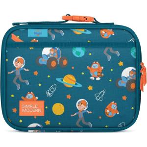 image:imageSimple Modern Marvel Kids Lunch Box for School  Reusable Insulated Lunch Bag for Toddler Girl and Boy  Exterior amp Interior Pockets  Hadley Collection  Go Spidey GoBlippi Space