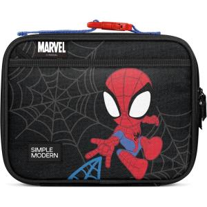image:imageSimple Modern Marvel Kids Lunch Box for School  Reusable Insulated Lunch Bag for Toddler Girl and Boy  Exterior amp Interior Pockets  Hadley Collection  Go Spidey GoMarvel Spidey Kid