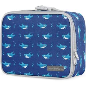 image:imageSimple Modern Marvel Kids Lunch Box for School  Reusable Insulated Lunch Bag for Toddler Girl and Boy  Exterior amp Interior Pockets  Hadley Collection  Go Spidey GoShark Bite