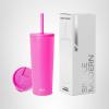 image:imageSimple Modern Insulated Tumbler with Lid and Straw  Iced Coffee Cup Reusable Stainless Steel Water Bottle Travel Mug  Gifts for Women Men Her Him  Classic Collection  24oz  Lavender MistRaspberry Vibes