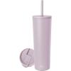 image:imageSimple Modern Insulated Tumbler with Lid and Straw  Iced Coffee Cup Reusable Stainless Steel Water Bottle Travel Mug  Gifts for Women Men Her Him  Classic Collection  24oz  Lavender MistLavender Mist